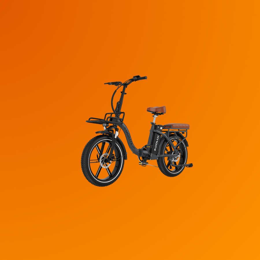 KOOLUX KLX-X16 noir — fat bike électrique pliant, vue trois-quarts avant